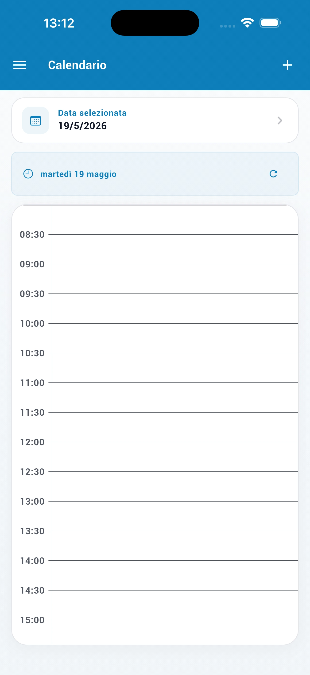 Calendario prenotazioni Lavami Business
